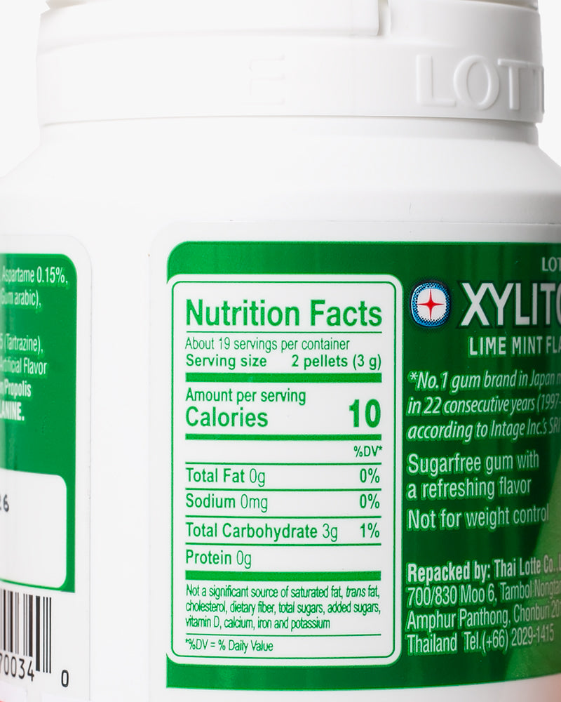 Lotte, Xylitol, Lime Mint (38 pc)