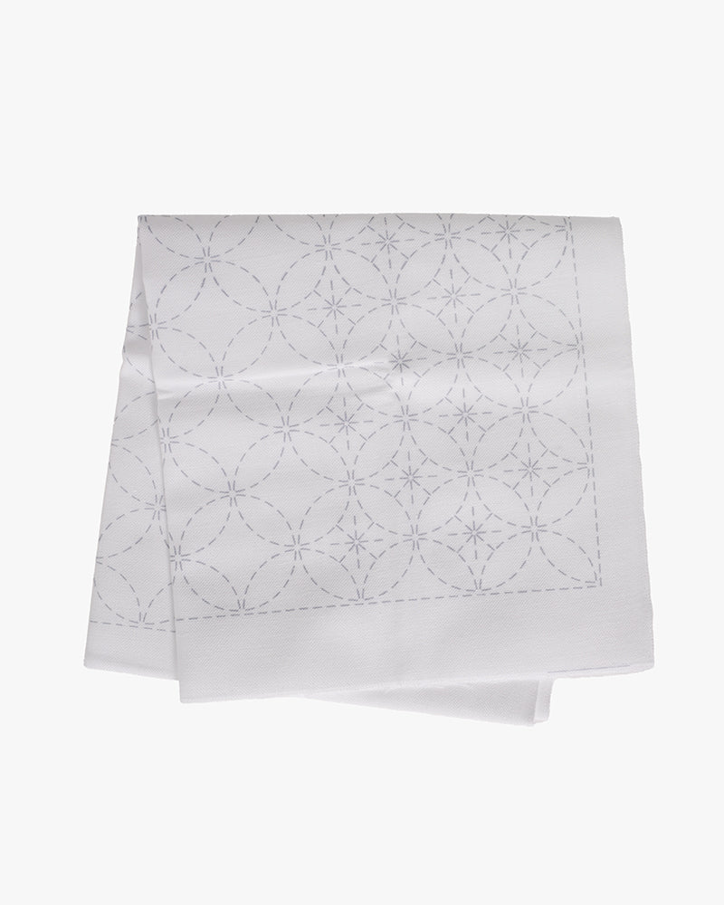Hana-Fukin Sashiko Sampler, Shippoutsunagi, White
