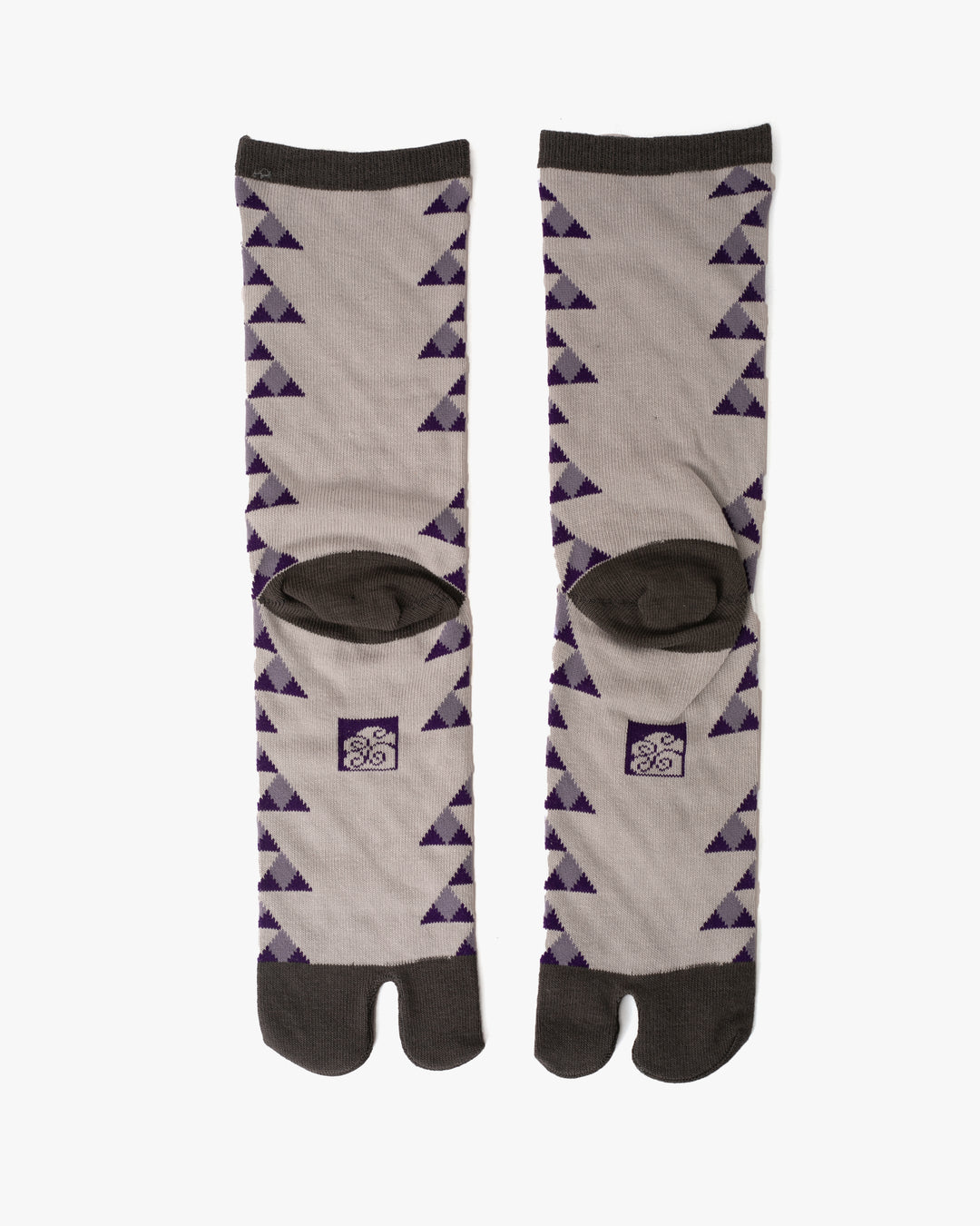 Wa Modern, Tabi Socks, Crew, Eggplant Sankaku(M/L)
