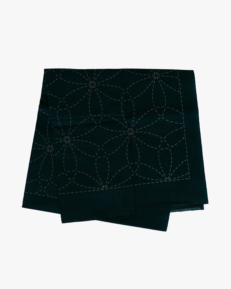 Hana-Fukin Sashiko Sampler, Hanazashi, Navy
