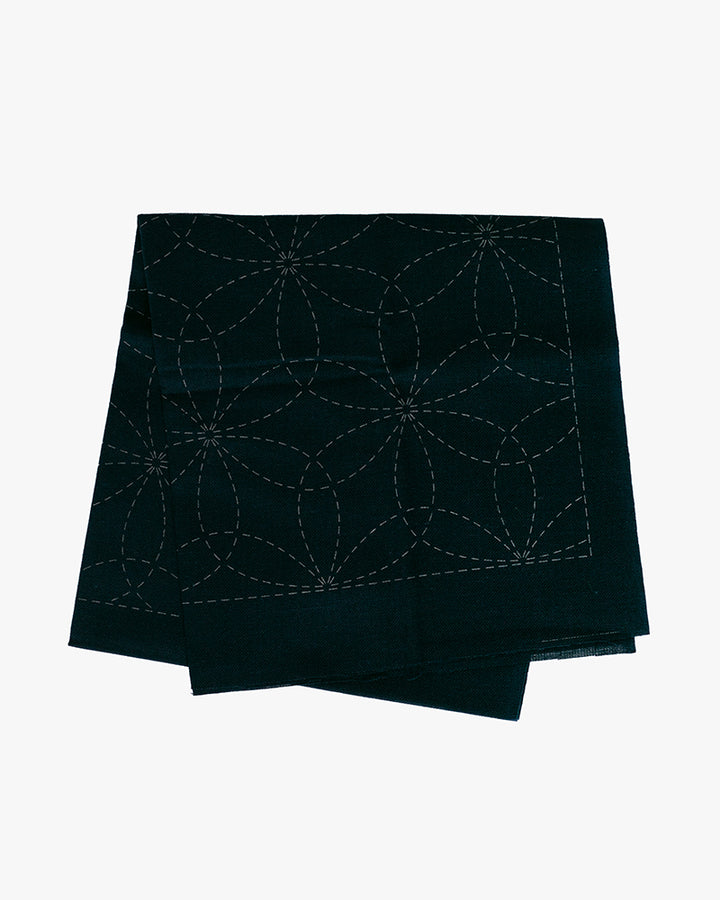 Hana-Fukin Sashiko Sampler, Hanazashi, Navy