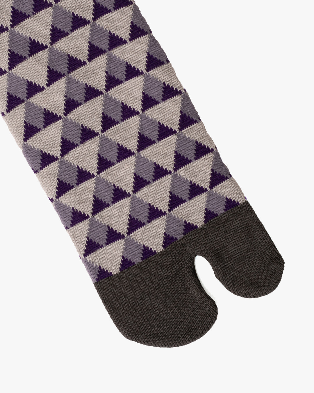 Wa Modern, Tabi Socks, Crew, Eggplant Sankaku(M/L)