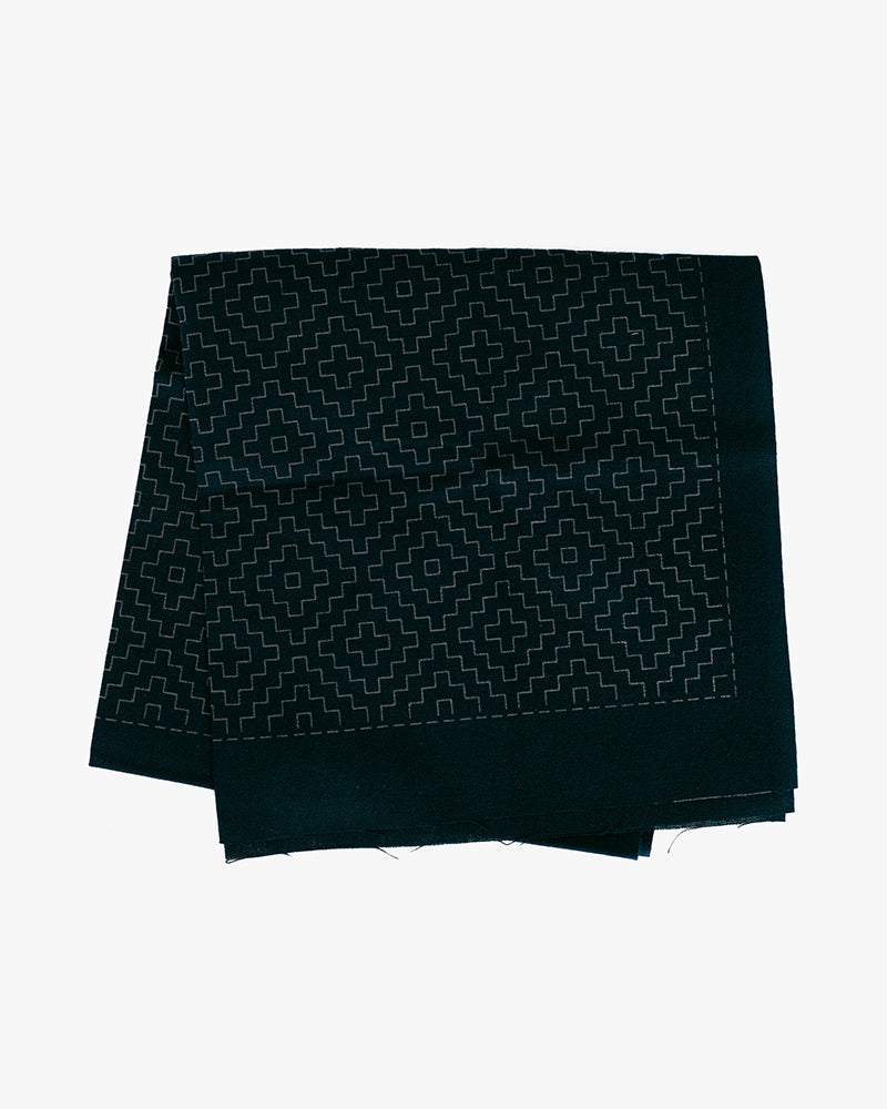 Hana-Fukin Sashiko Sampler, Tobi Asanoha, Navy