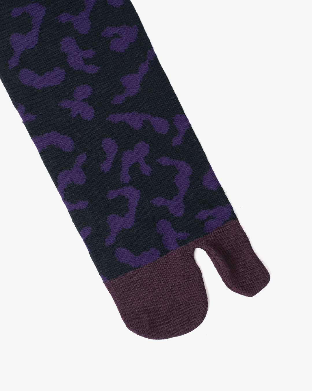 Wa Modern, Tabi Socks, Crew, Black with Purple Hyotan (M/L)