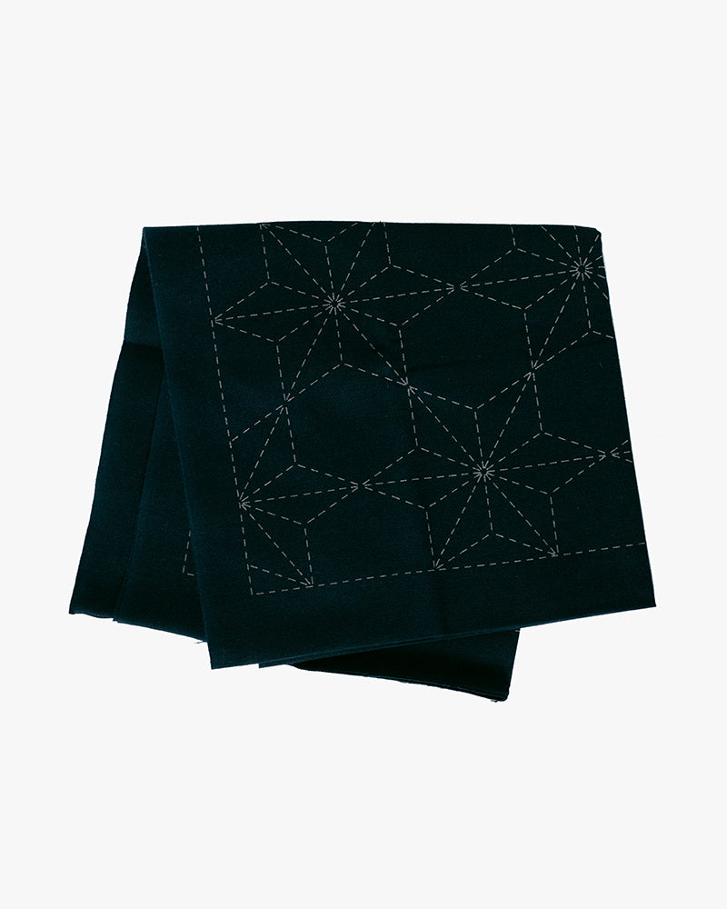 Hana-Fukin Sashiko Sampler, Kakinohana, Navy