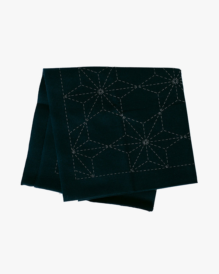 Hana-Fukin Sashiko Sampler, Kakinohana, Navy