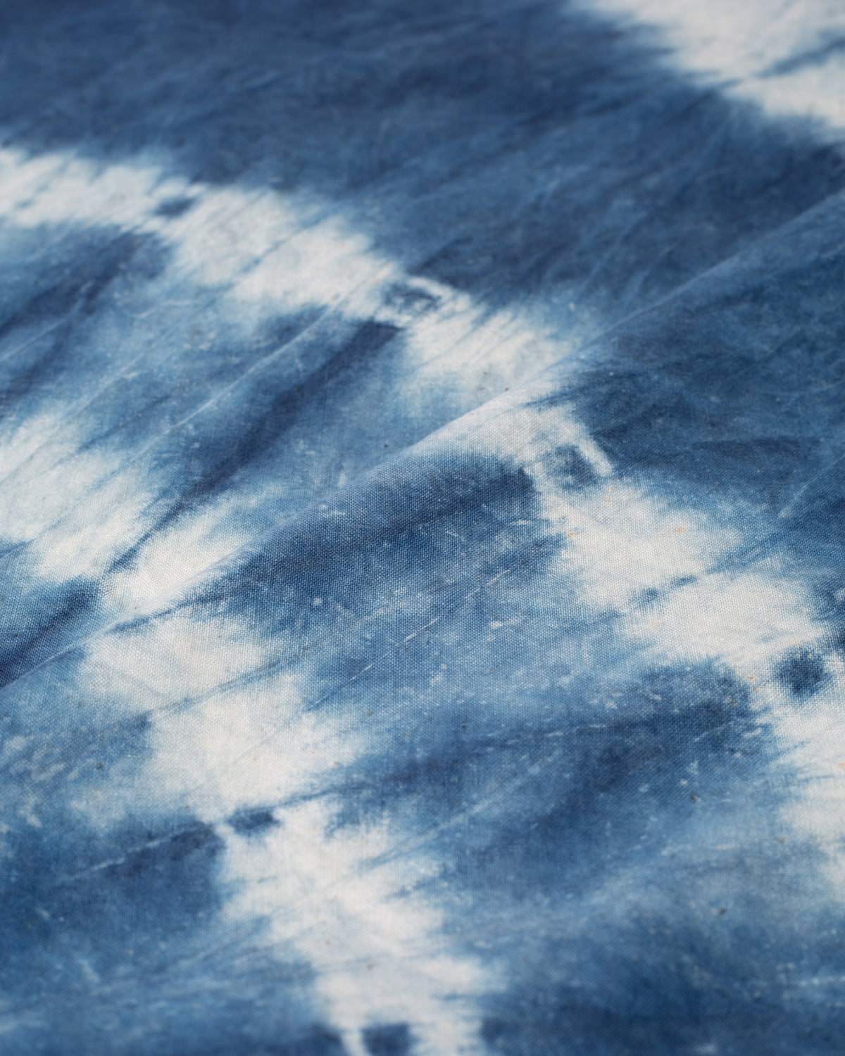 Vintage Furoshiki, Indigo, Spiral Pattern 37" x 38"