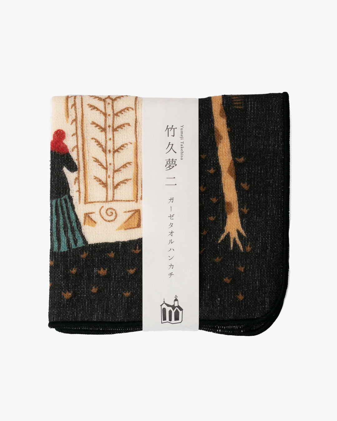 Japanese Handkerchief, Gauze Pile, Yumeji Takehisa, Serenade Black