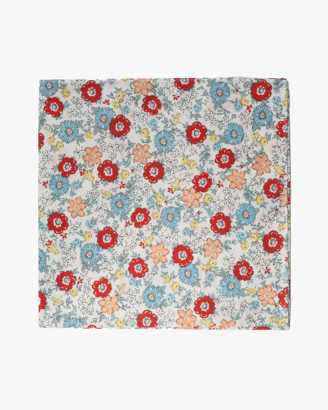 Modern Furoshiki, Musubi, Cohare, Mini Bouquet, Red 18" x 18"