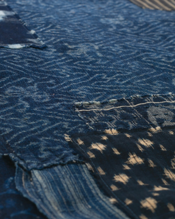 Kiriko Original Scarf, Patched Boro, Indigo, 37