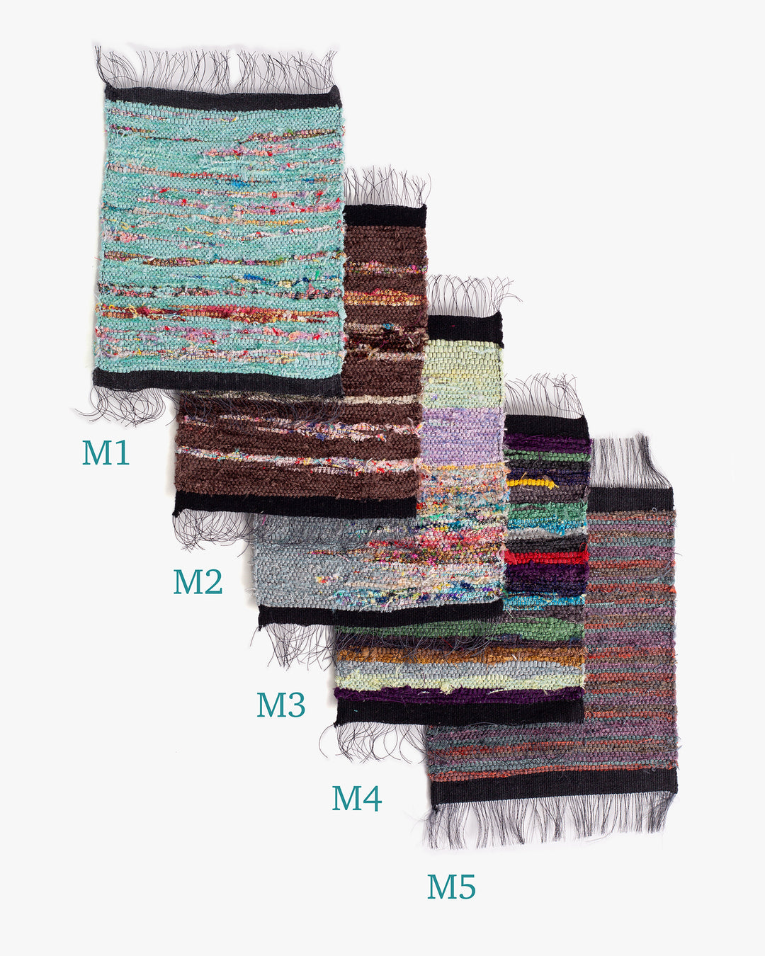 Sakiori Coaster, Nitta Textile Arts Inc., Hand Woven, Multi