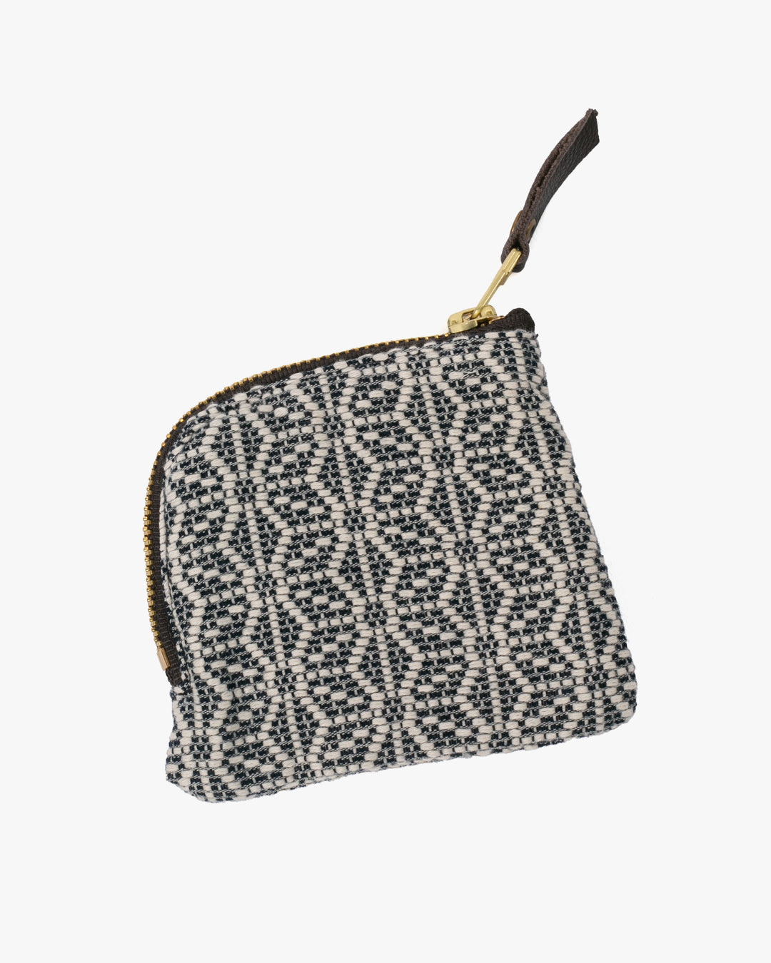 Kiriko Original, Zipper Wallet, Indigo and White, Kogin Sashiko Asanoha