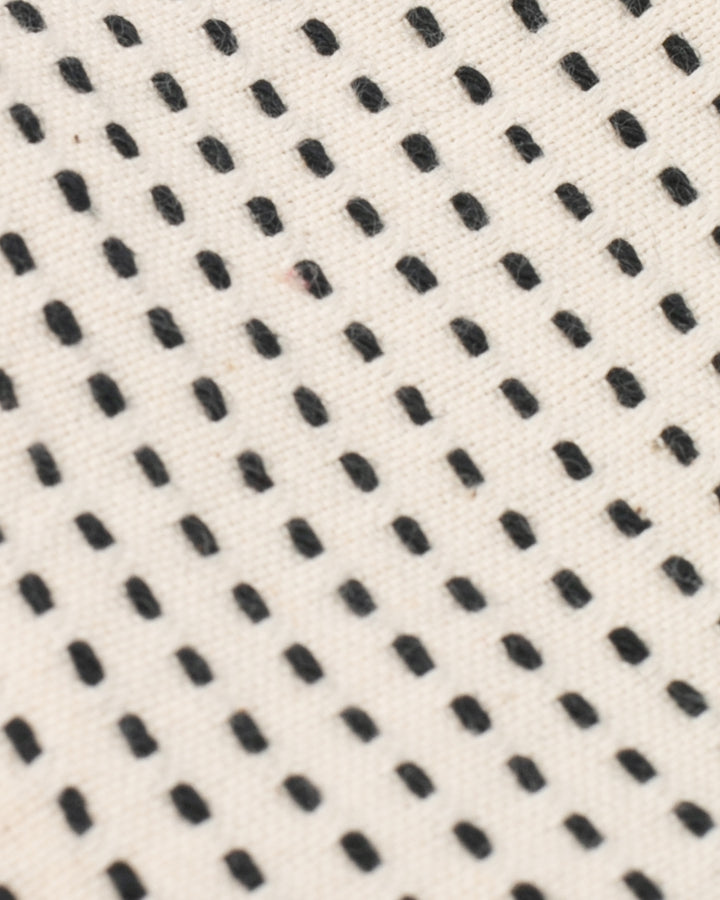 Kiriko Original, Zipper Wallet, Dark Indigo and White, Sashiko