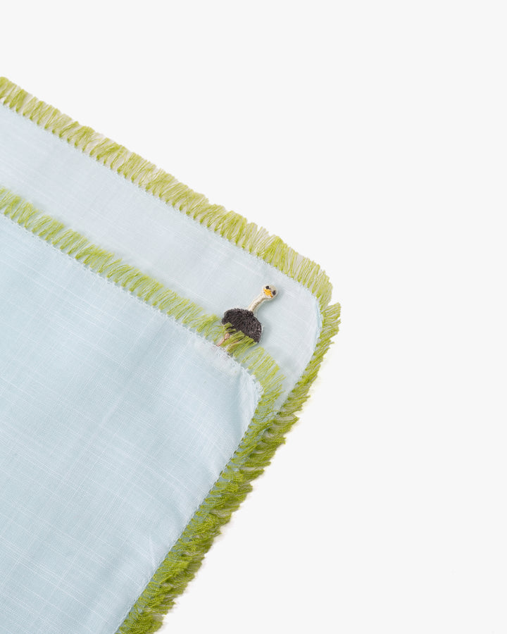 Japanese Handkerchief, Hikkomi, Ostrich