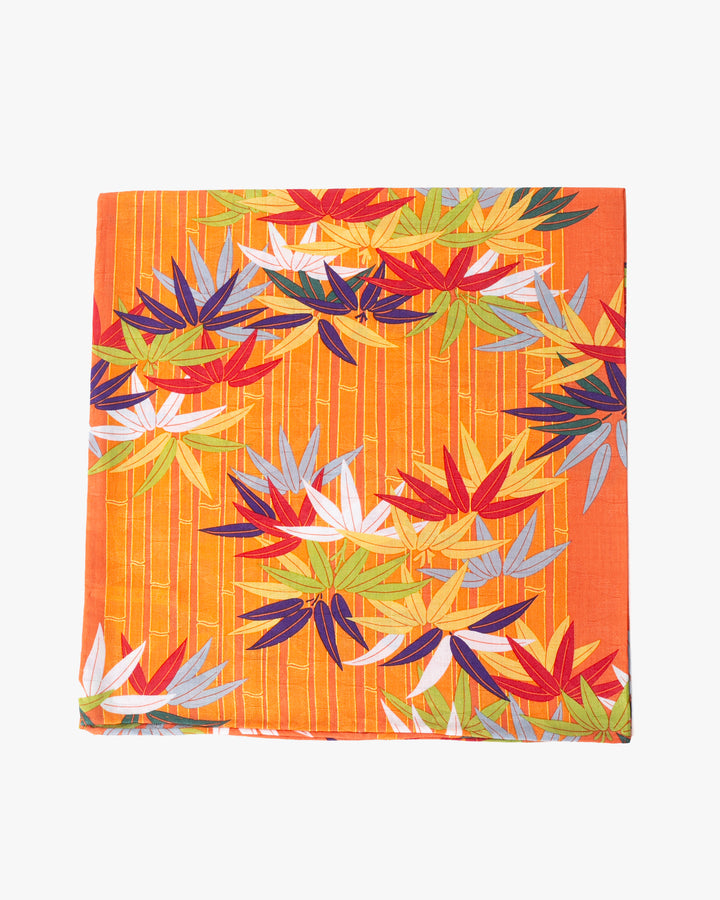 Japanese Handkerchief, Classic, Bamboo and Leaves