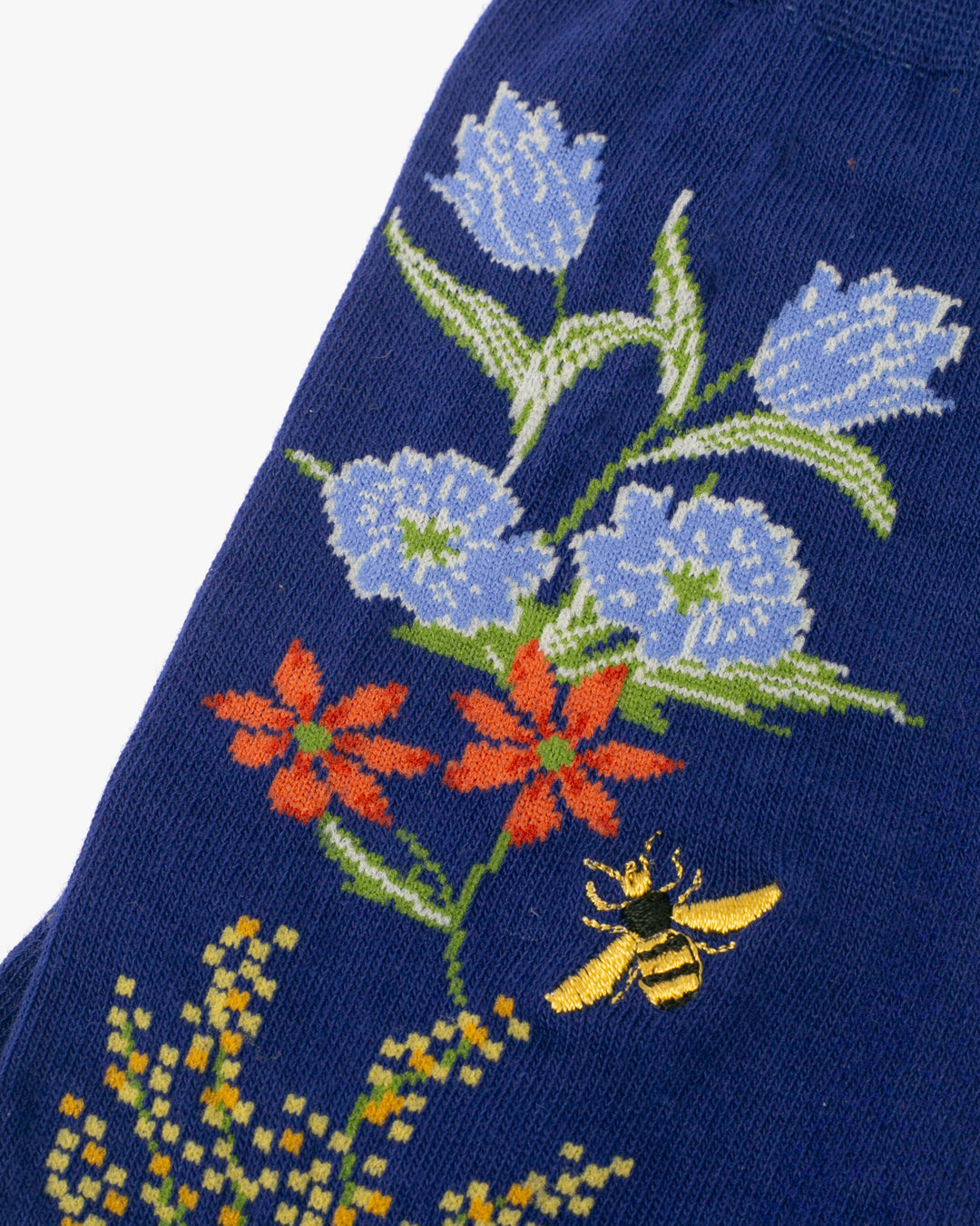 Debby Co. Crew Socks, Andeotte Collection, Cobalt Blue