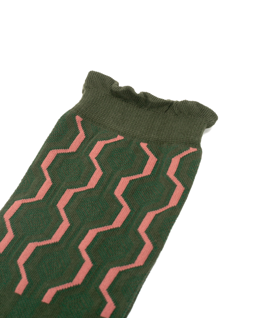 Debby Co. Crew Socks, Andeotte Collection, Green with Poodle