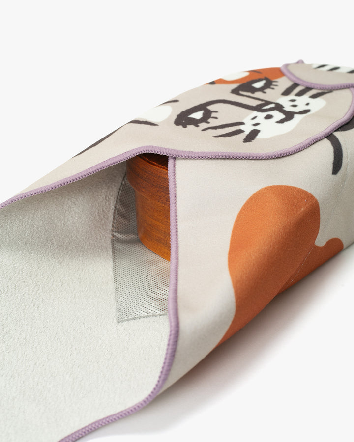 Lunch Bag/Velcro, Bisque, Momonga Series, Cat