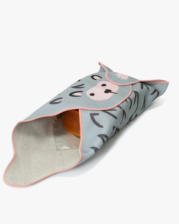 Lunch Bag/Velcro, Bisque, Momonga Series, Hedgehog