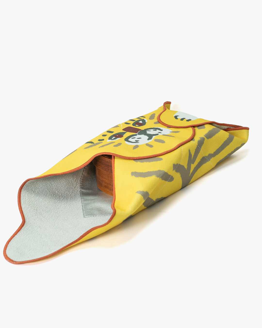 Lunch Bag/Velcro, Bisque, Momonga Series, Tiger
