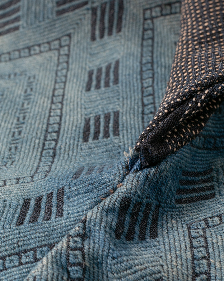 Vintage Noragi Jacket, Kogin Sashiko, Indigo with Hishi