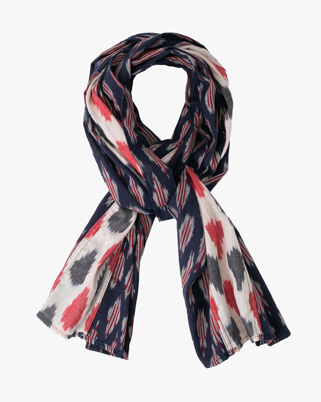 Kiriko Original Scarf, Triple Split, Indian Kasuri, 