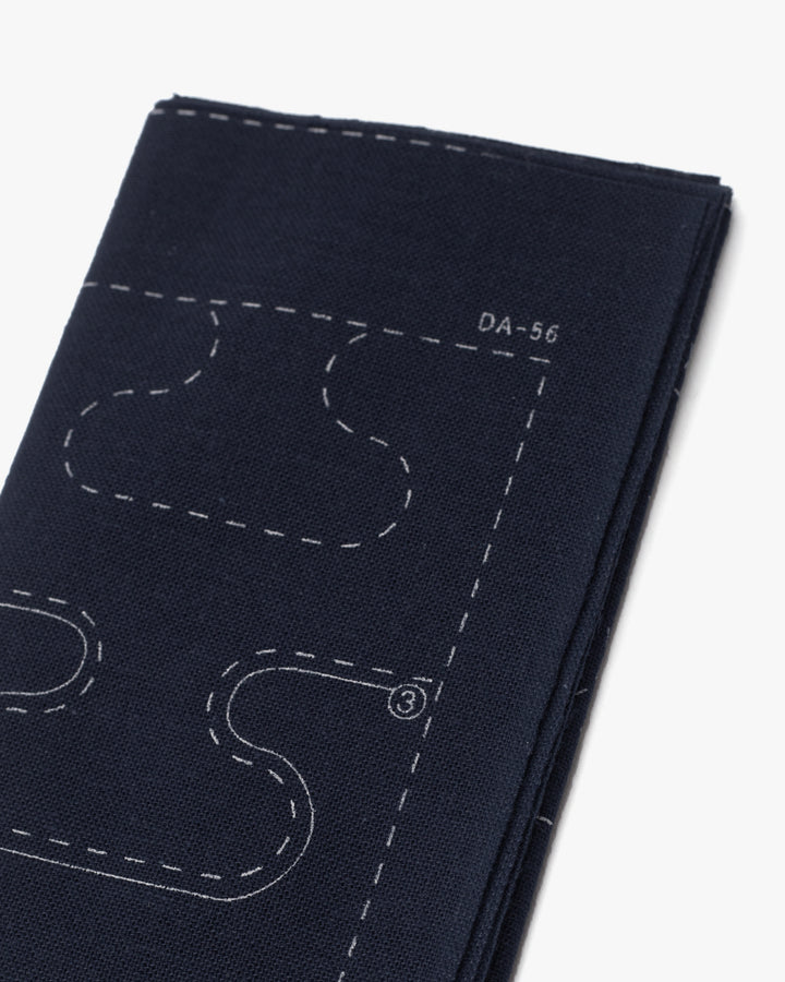 Daruma, Sashiko Sampler, Daruma and Kasumi Tsunagi, Indigo