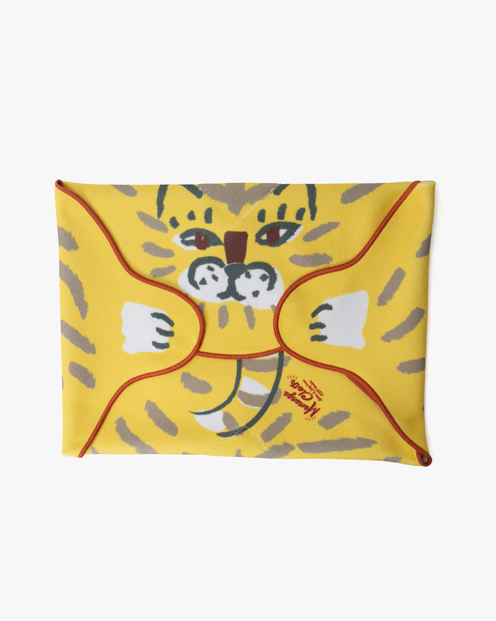 Lunch Bag/Velcro, Bisque, Momonga Series, Tiger