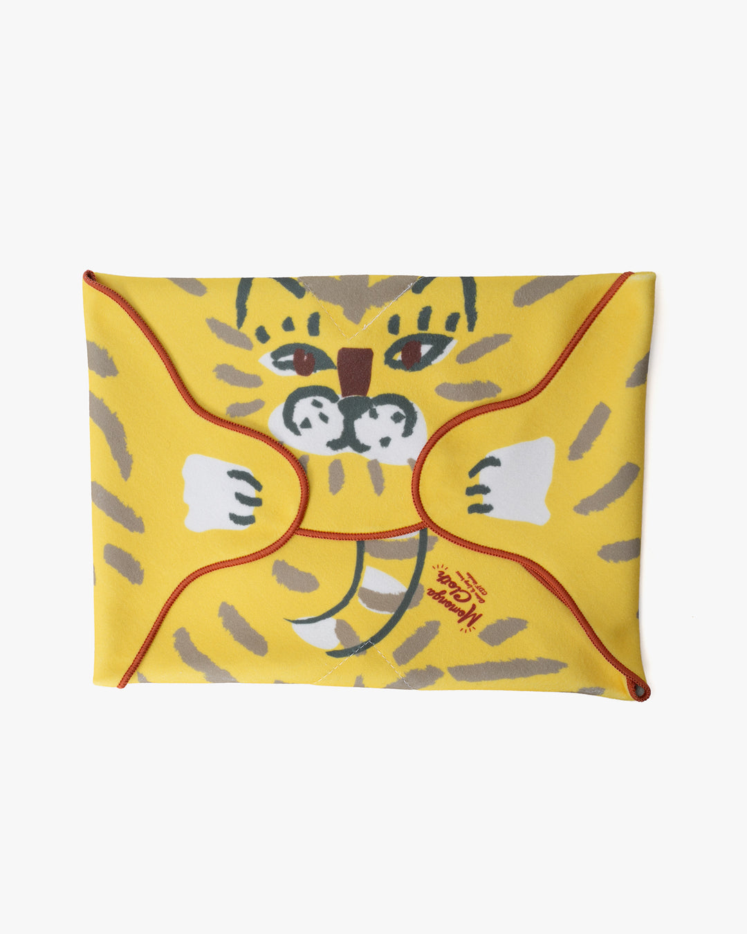 Lunch Bag/Velcro, Bisque, Momonga Series, Tiger