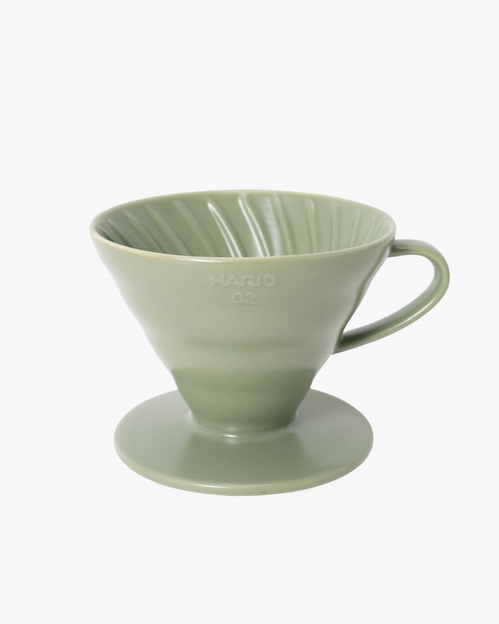 Hario, V60 Ceramic Coffee Dripper, 02 Oil Green