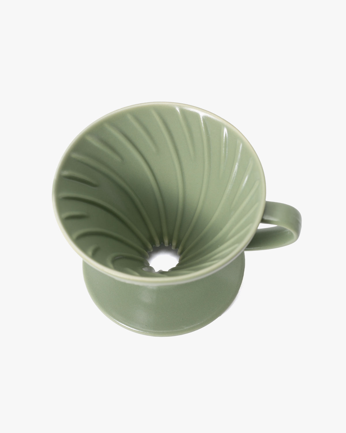 Hario, V60 Ceramic Coffee Dripper, 02 Oil Green
