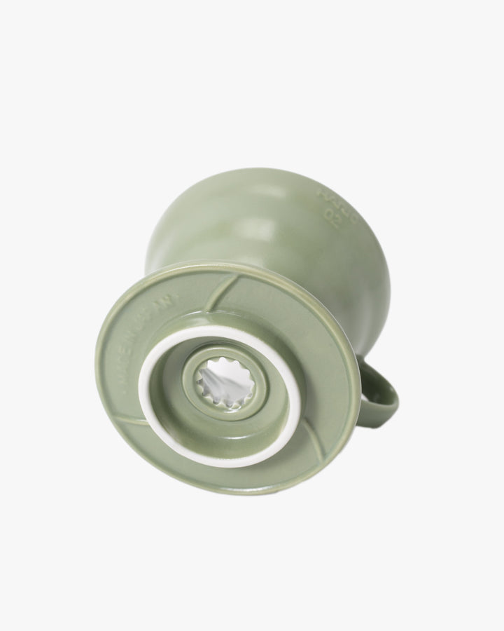 Hario, V60 Ceramic Coffee Dripper, 02 Oil Green