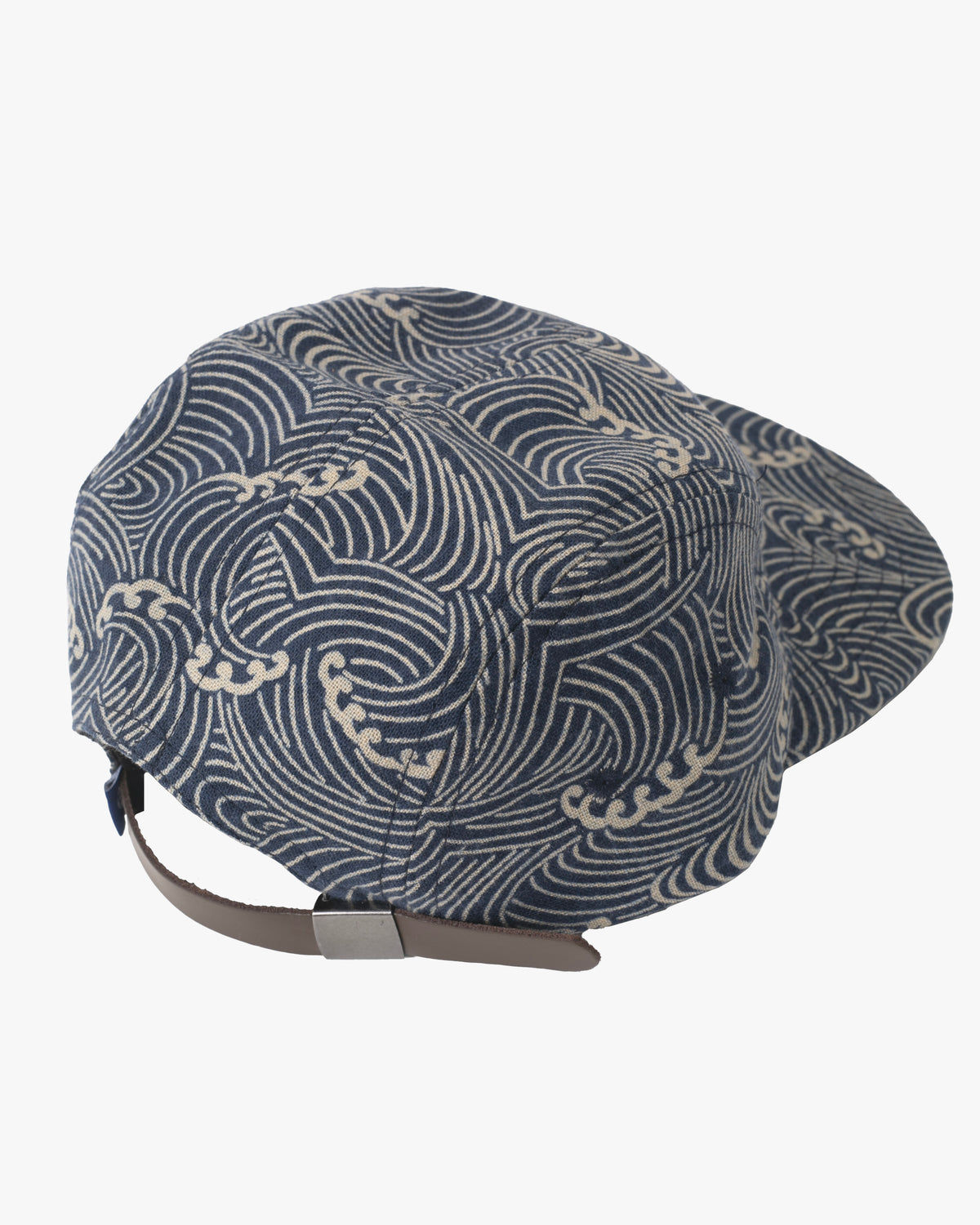 Kiriko Original Cap, 5-Panel Indigo Nami with Solid Indigo Underbill