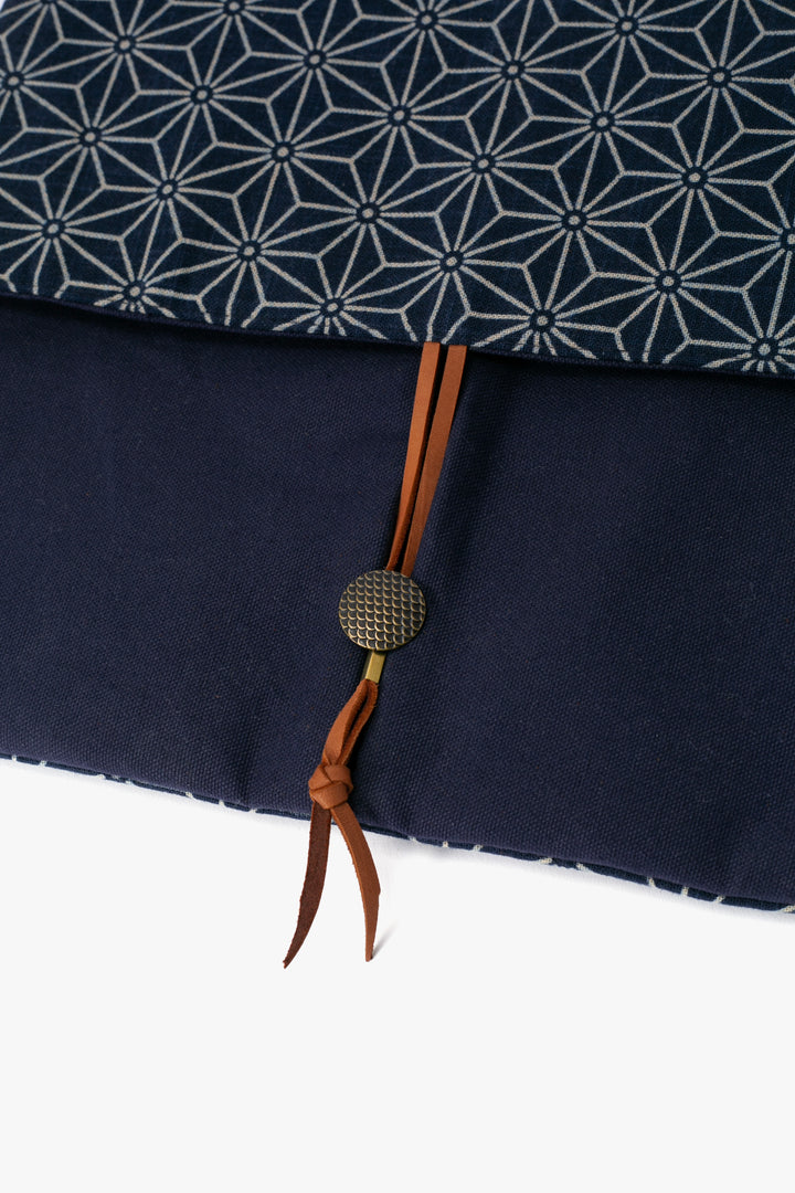 Kiriko Original Laptop Cover, Indigo Asanoha