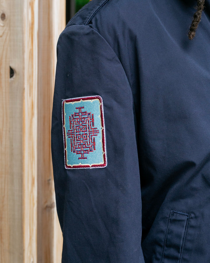 Kiriko Original Jacket, Navy Koi / Dragon Jacket with Patches