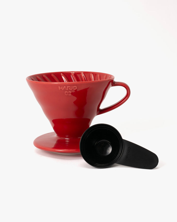 Coffee Dripper, Hario, Red Ceramic