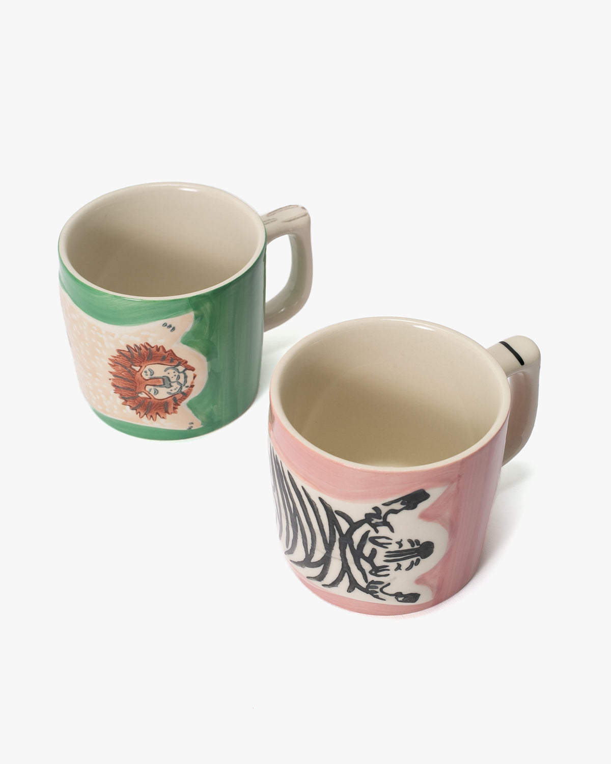 Mug, Bisque, Momonga Series, Zebra