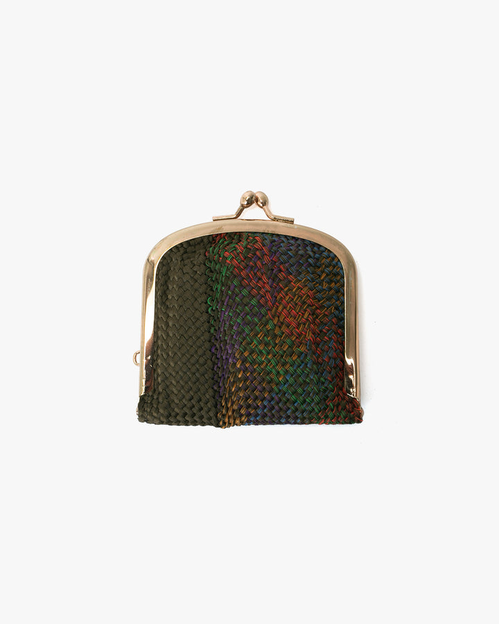 Vintage Coin Purse, Woven Multicolor