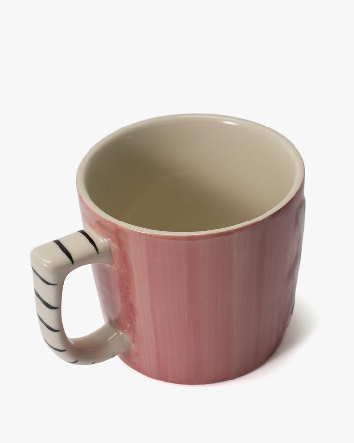 Mug, Bisque, Momonga Series, Zebra