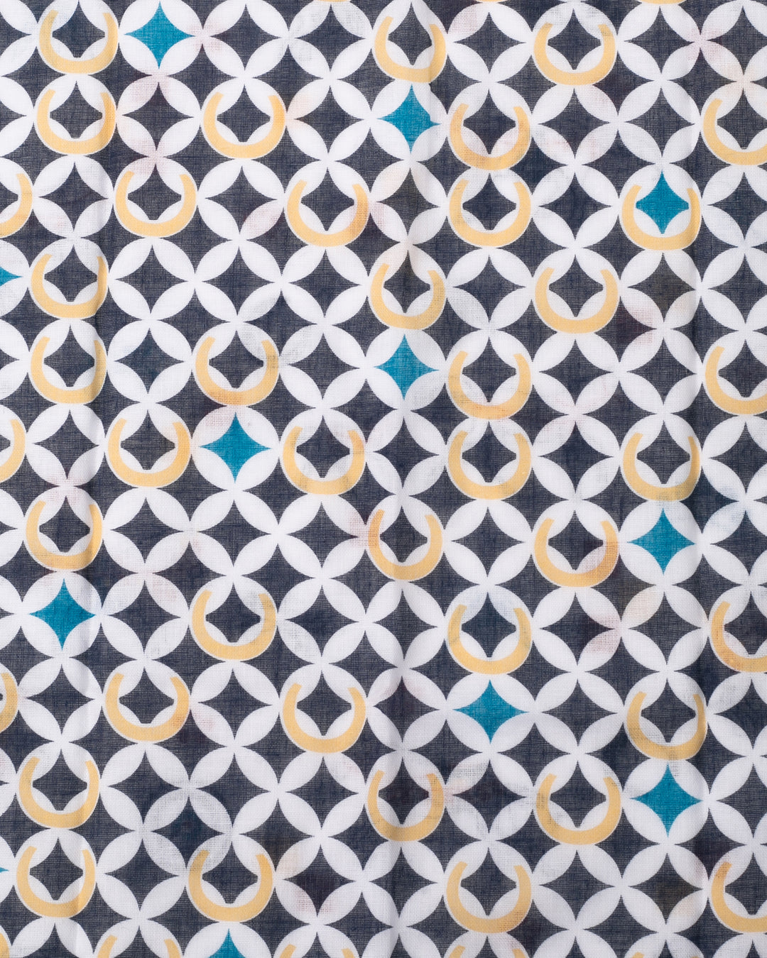 Kurochiku, Two-Sided Cotton Handkerchief, Multi-Color Shippou, Hyoutan and Horse
