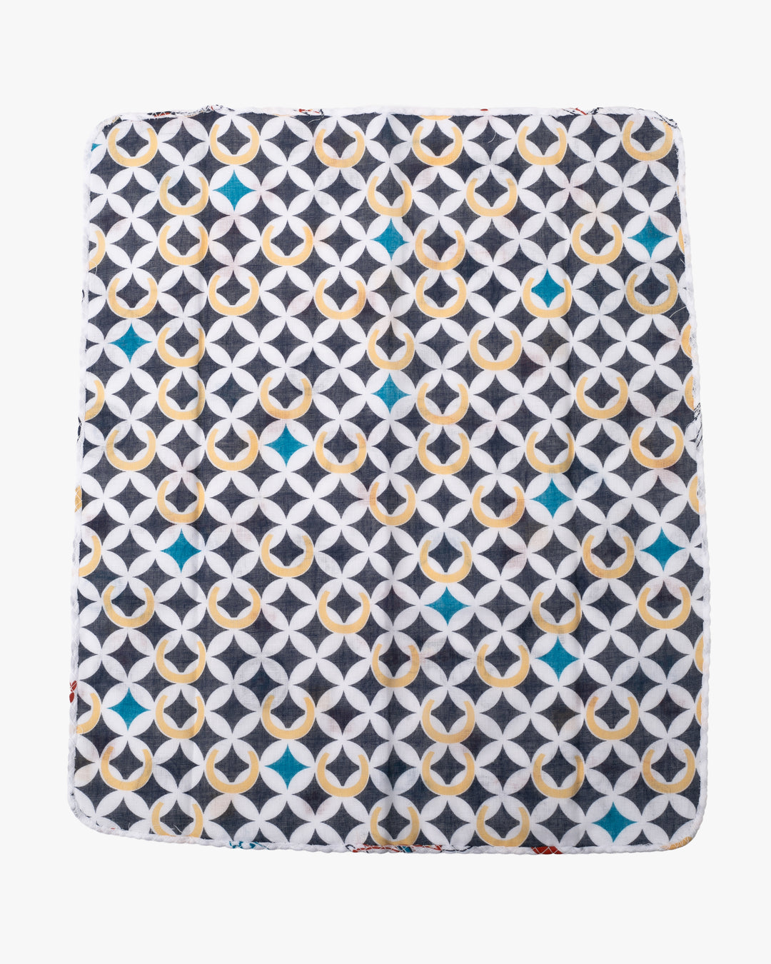 Kurochiku, Two-Sided Cotton Handkerchief, Multi-Color Shippou, Hyoutan and Horse