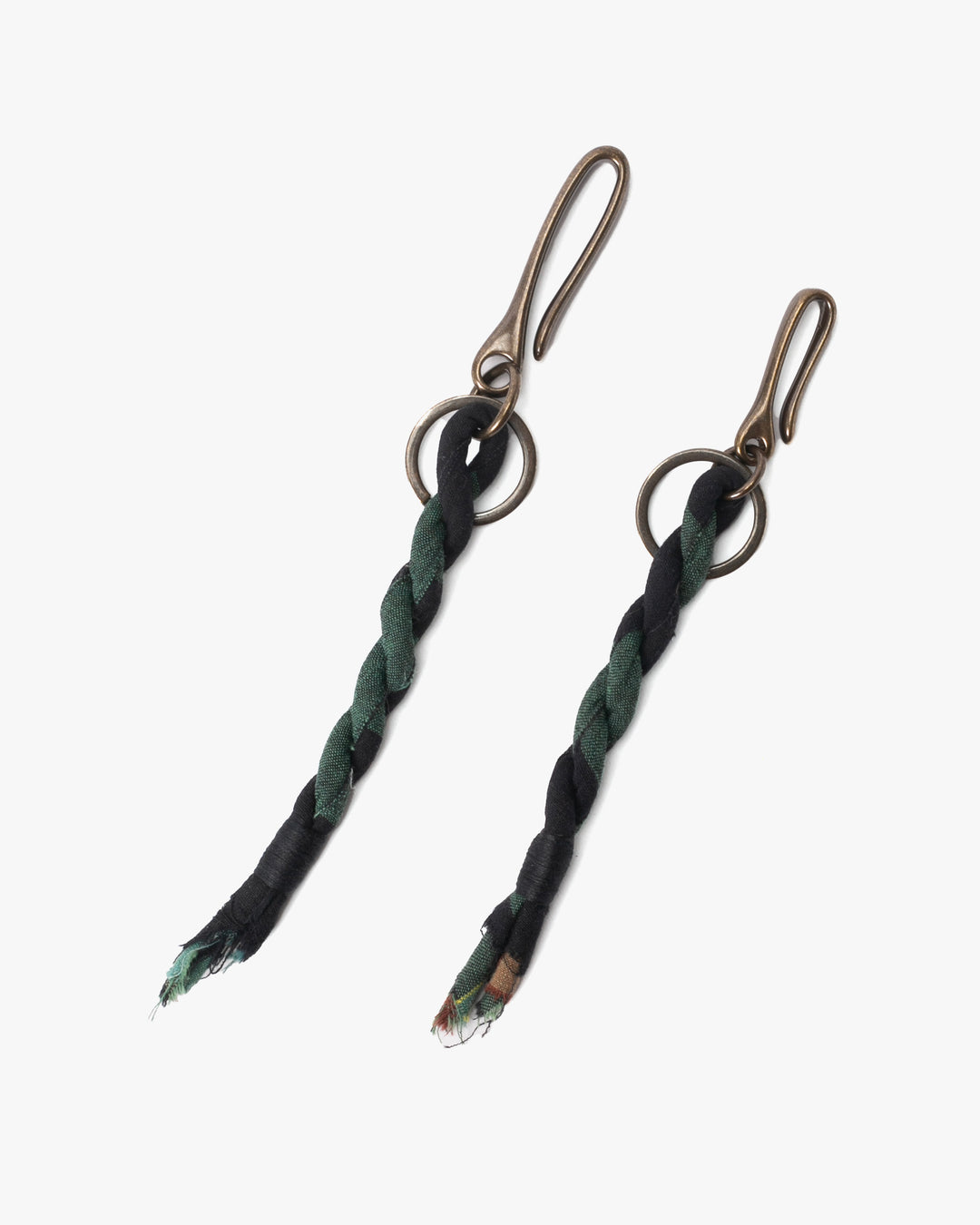Boet x Kiriko Keychain, Boro, Black and Green Plaid