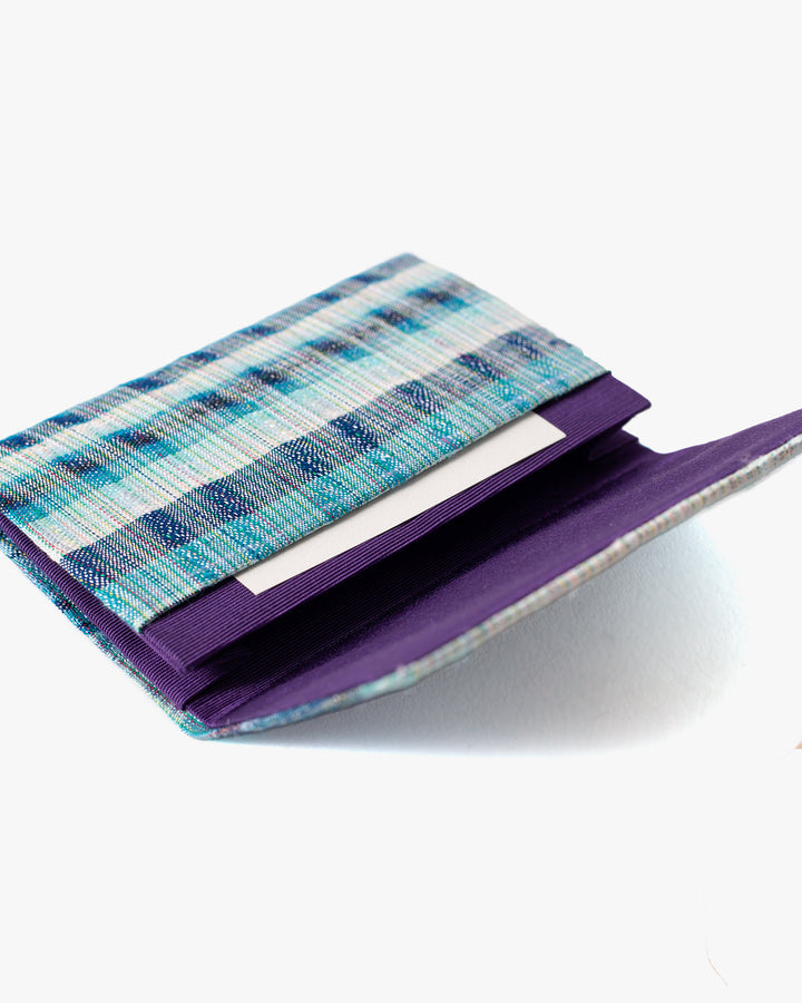 Card Holder, Nitta Textile Arts Inc., Woven, Blue