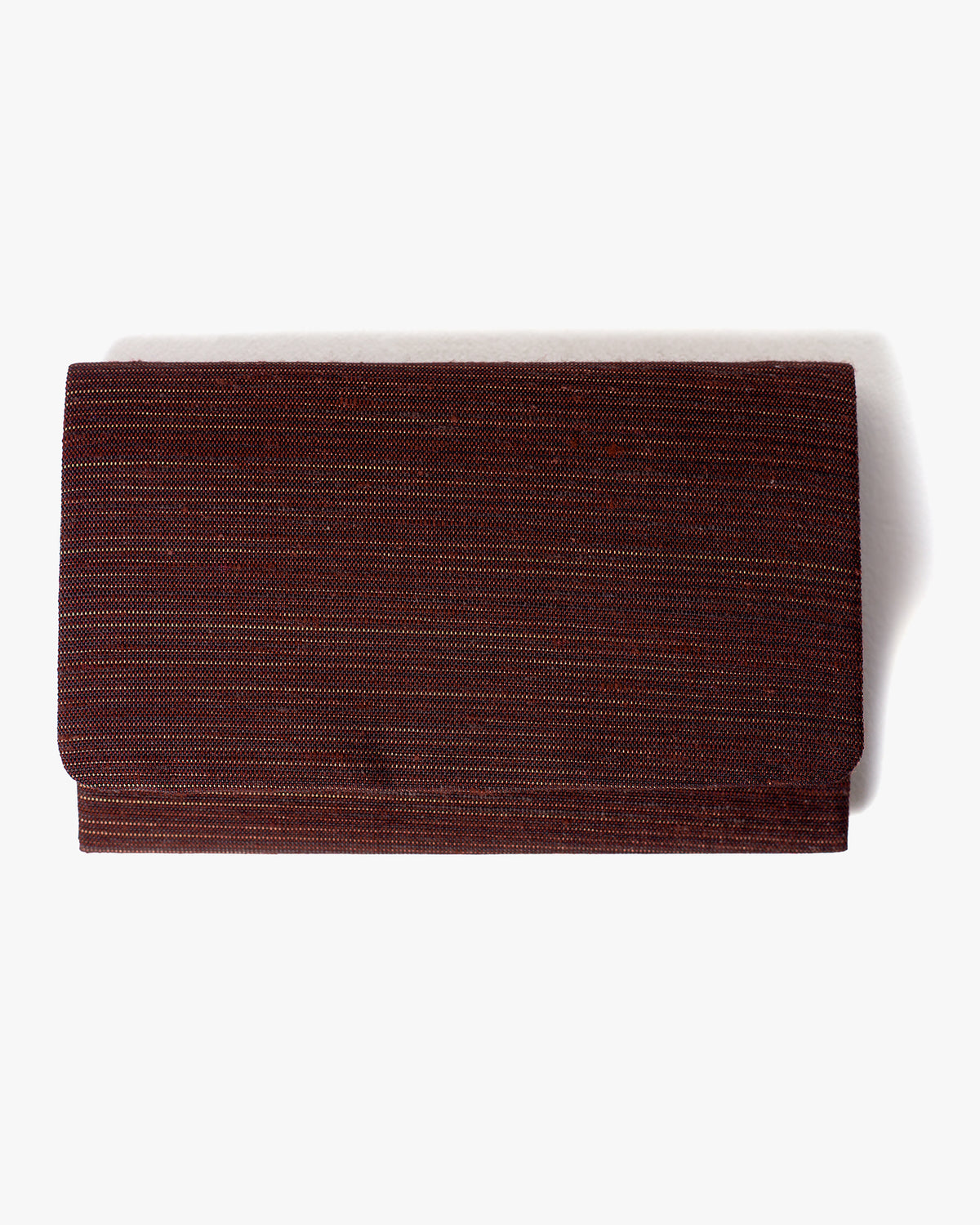 Card Holder, Nitta Textile Arts Inc., Woven, Chocolate