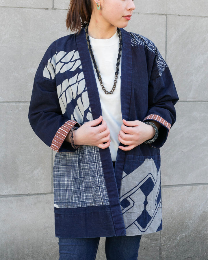 Modern Happi Jacket, Aizawa X Kiriko, Noragi Style Sleeves, 3