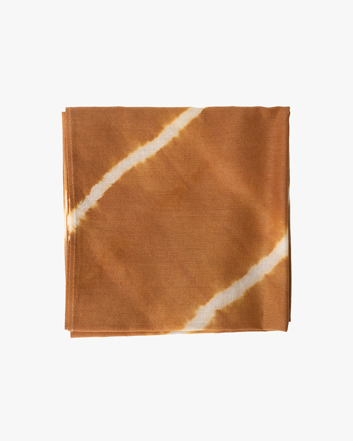 Japanese Handkerchief, Brown and White Tie Dye