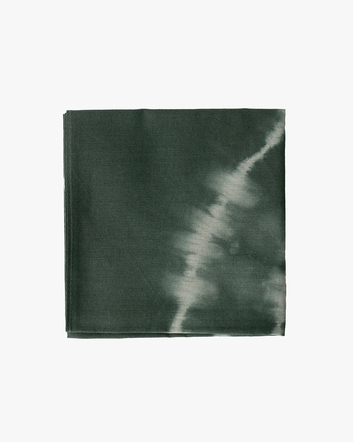 Japanese Handkerchief, Slate Blue and White Tie Dye