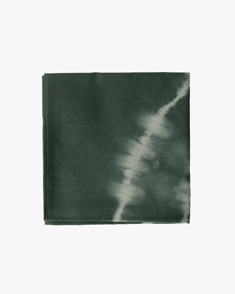 Japanese Handkerchief, Slate Blue and White Tie Dye