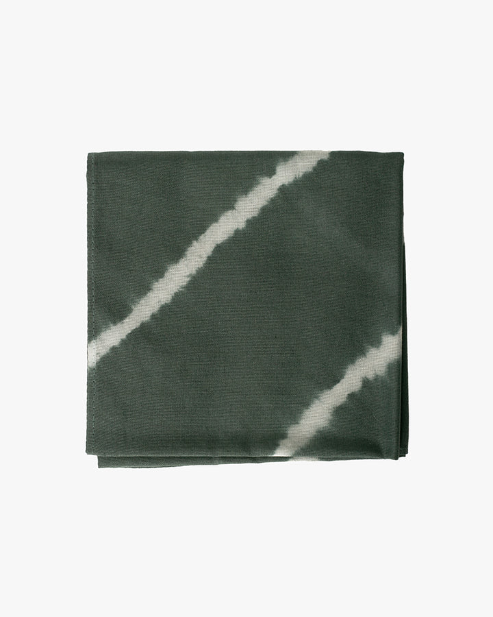 Japanese Handkerchief, Slate Blue and White Tie Dye