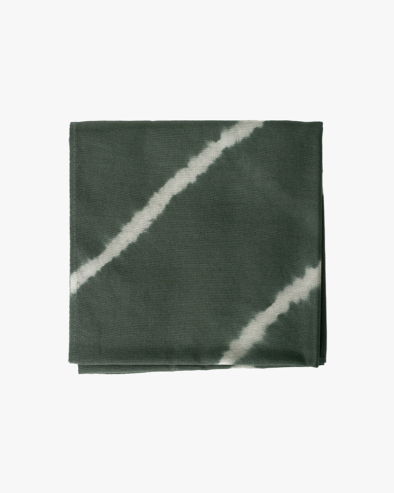 Japanese Handkerchief, Slate Blue and White Tie Dye